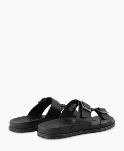 Ugg Sandaal Wainscott Buckle Slide Black Jeans