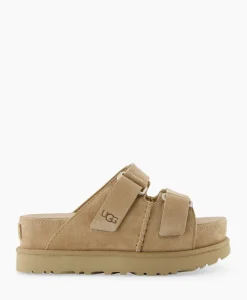 Ugg Sandaal Zonder Hak W Goldenstar Hi Slide Beige