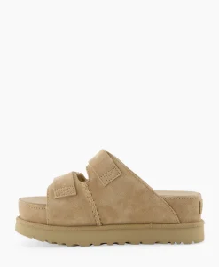 Ugg Sandaal Zonder Hak W Goldenstar Hi Slide Beige