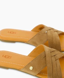Ugg Sandaal Zonder Hak W Kenleigh Slide Bruin