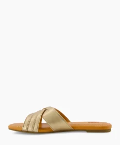 Ugg Sandaal Zonder Hak W Kenleigh Slide Goud