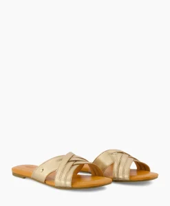 Ugg Sandaal Zonder Hak W Kenleigh Slide Goud
