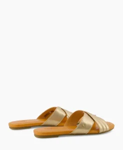Ugg Sandaal Zonder Hak W Kenleigh Slide Goud