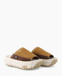 Ugg Sandaal Zonder Hak W Venture Daze Slide Licht Bruin