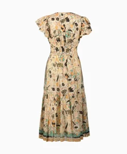 Ulla Johnson Midi Jurk Angelica Ecru