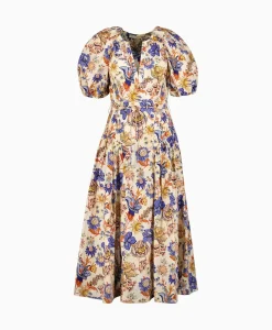 Ulla Johnson Midi Jurk Carina Oranje