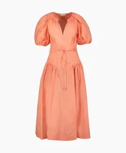 Ulla Johnson Midi Jurk Carina Pink