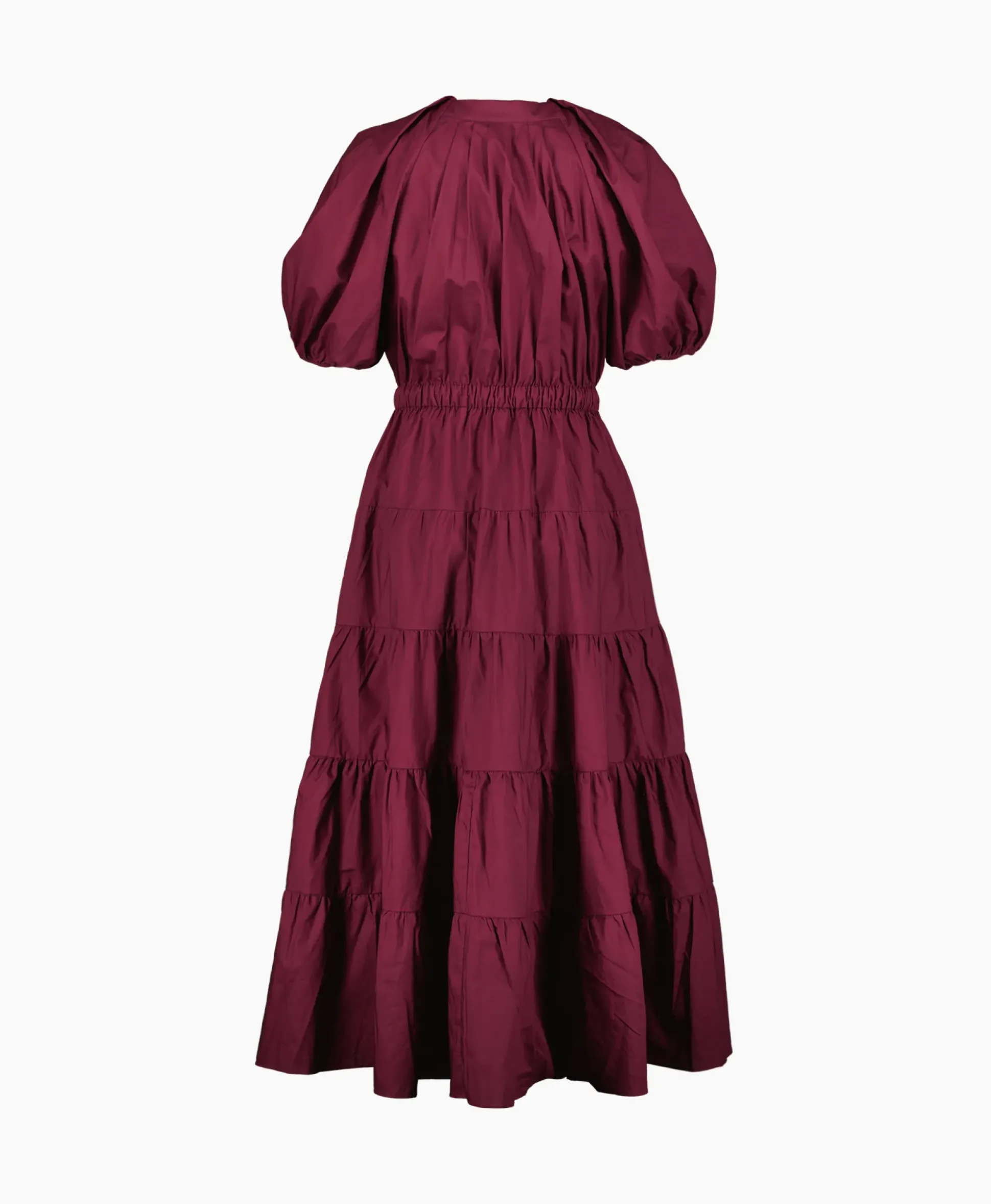 Ulla Johnson Midi Jurk Olina Bordeaux