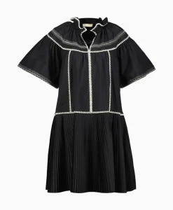 Ulla Johnson Mini Jurk Desi Zwart