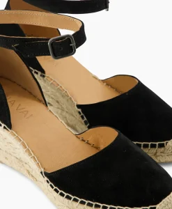 Via Vai Espadrille Flora Braid Zwart