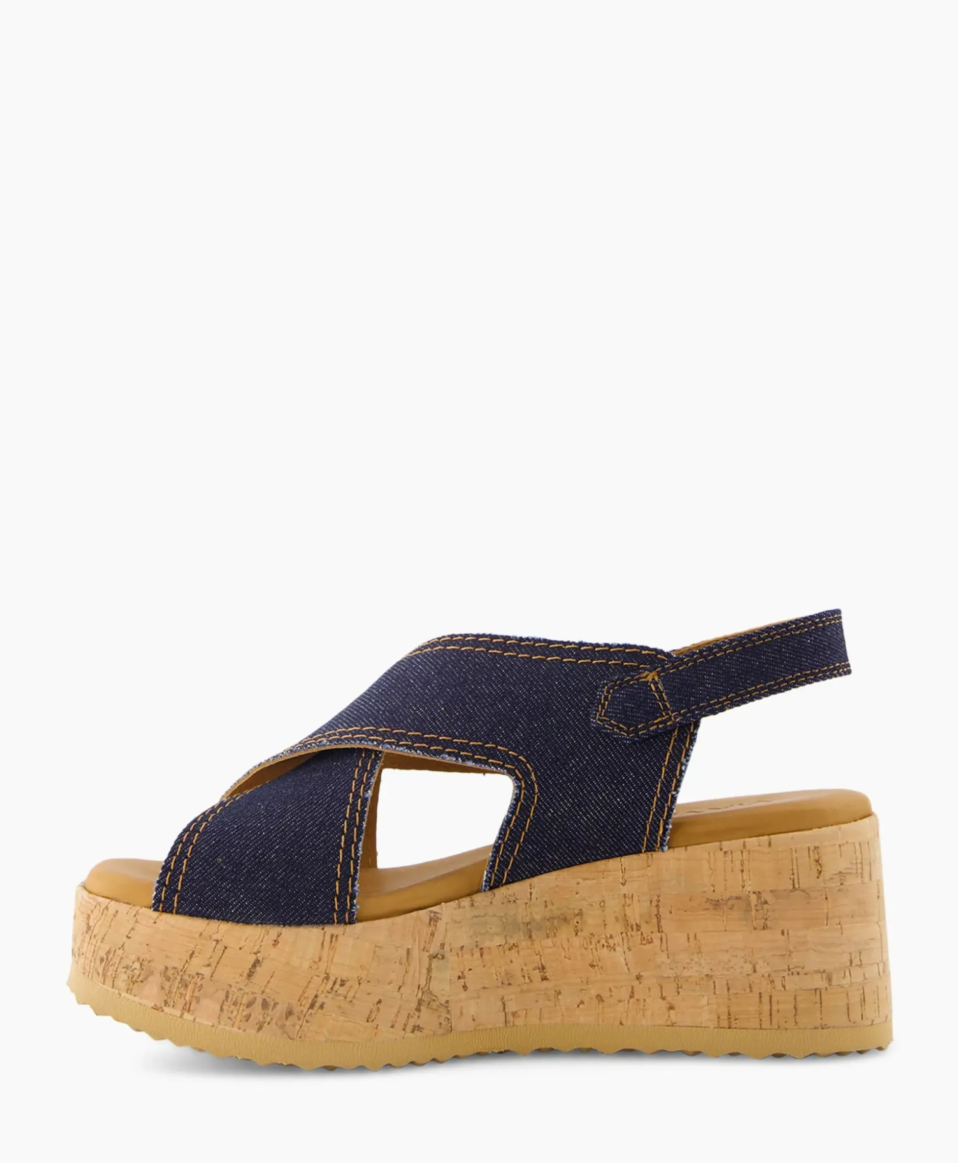 Via Vai Sandaal Met Hak Sissel Capri Blauw
