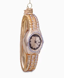 Vondels Vondels Kerstbal Horloge Goud