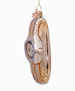 Vondels Vondels Kerstbal Horloge Goud
