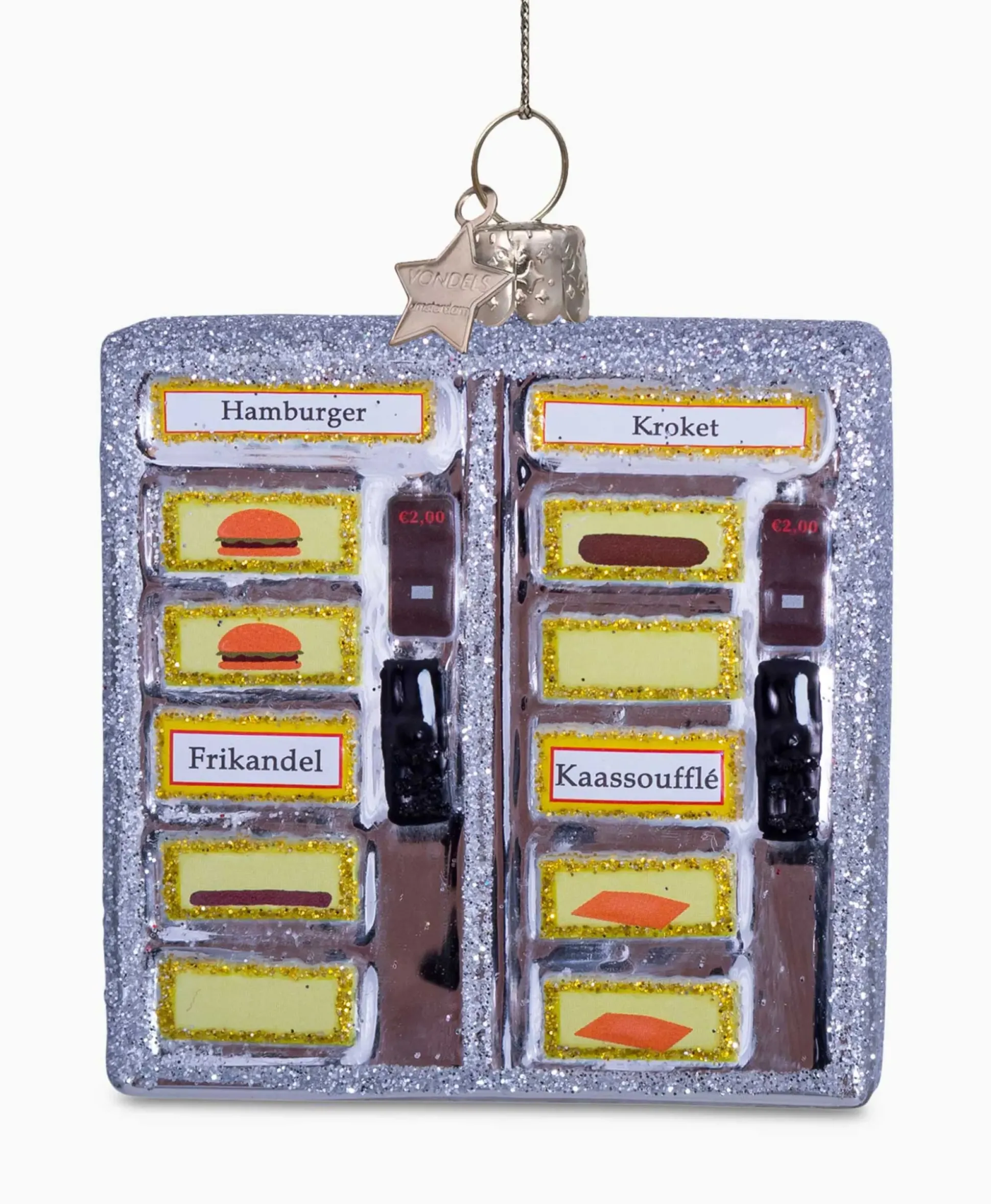 Vondels Vondels Kerstbal Snackwand Zilver