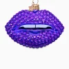 Vondels Vondels Kerstbal Lippen Paars
