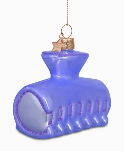 Vondels Vondels Kerstbal Haarklem Paars
