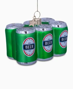 Vondels Vondels Kerstbal Sixpack Bier Groen