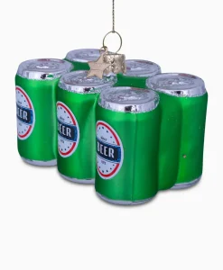 Vondels Vondels Kerstbal Sixpack Bier Groen