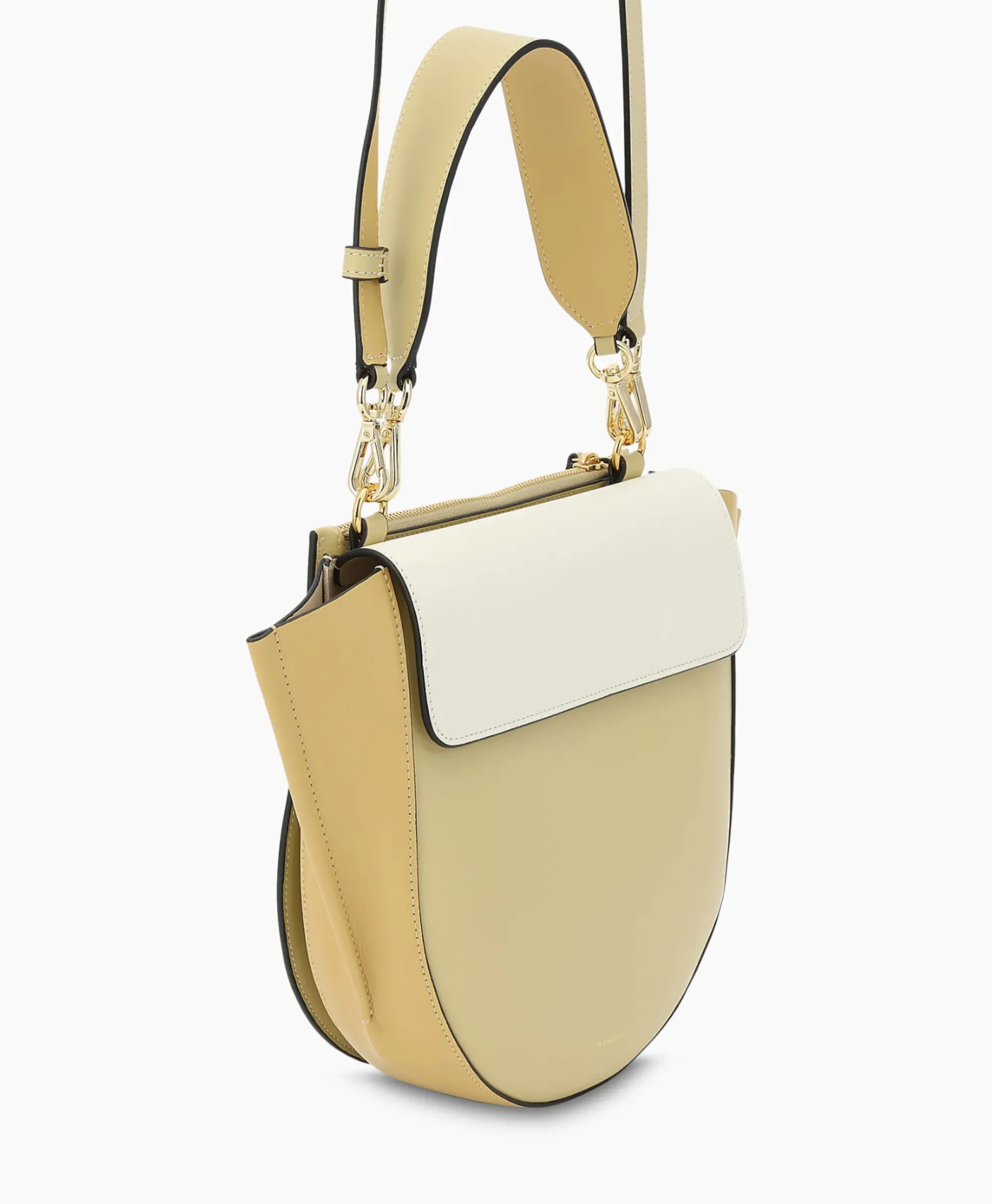 Wandler Crossbody Tas Hortensia Medium Beige