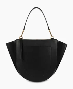 Wandler Crossbody Tas Hortensia Medium Zwart