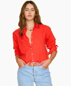 Xirena Blouse Beau Rood