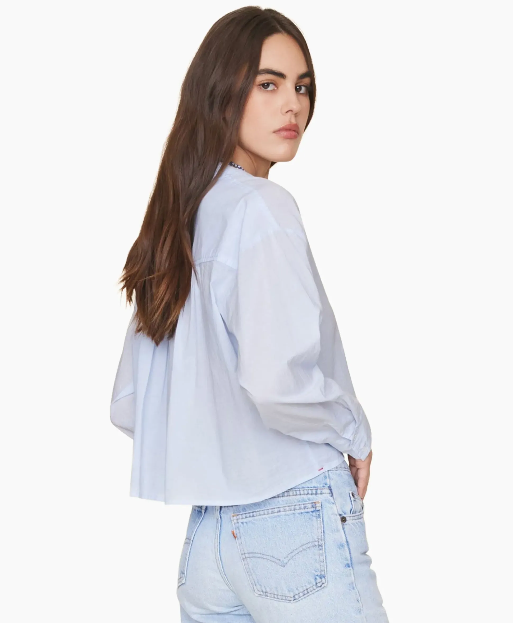 Xirena Blouse Dawson Licht Blauw