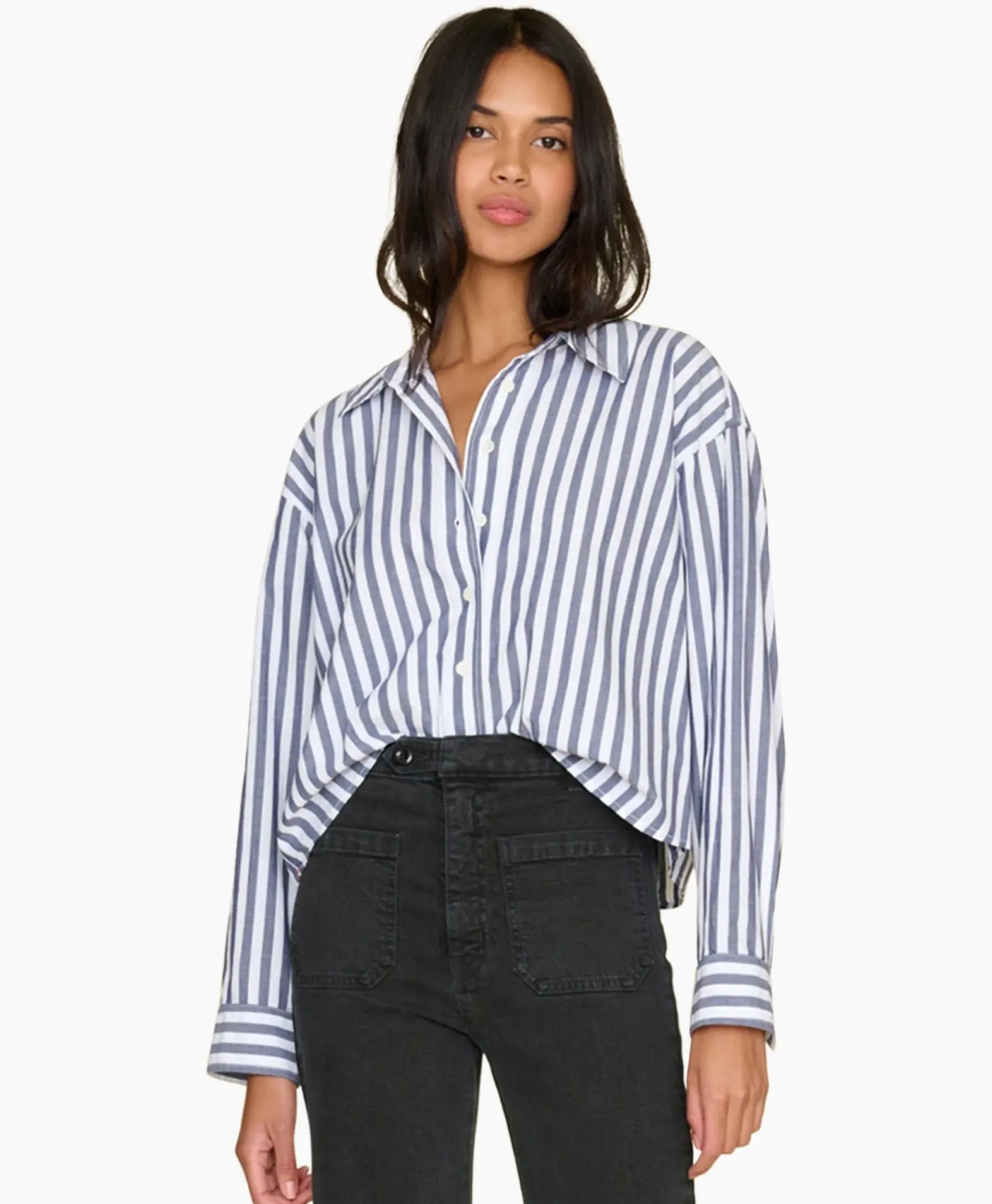 Xirena Blouse Morgan Donker Blauw
