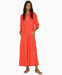 Xirena Maxi Jurk Boden Rood
