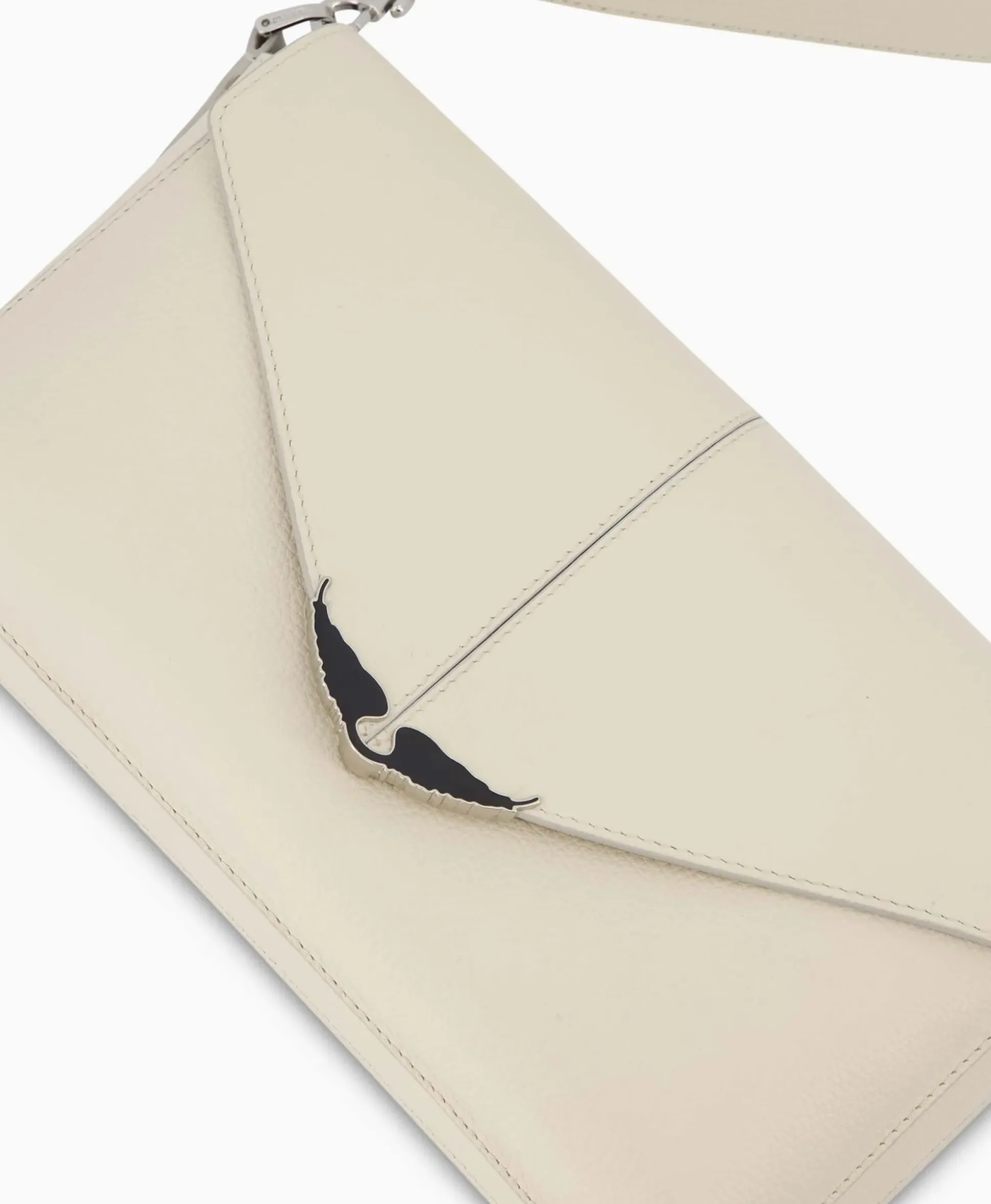 Zadig & Voltaire Crossbody Tas Borderline Daily Grained Leath Ecru