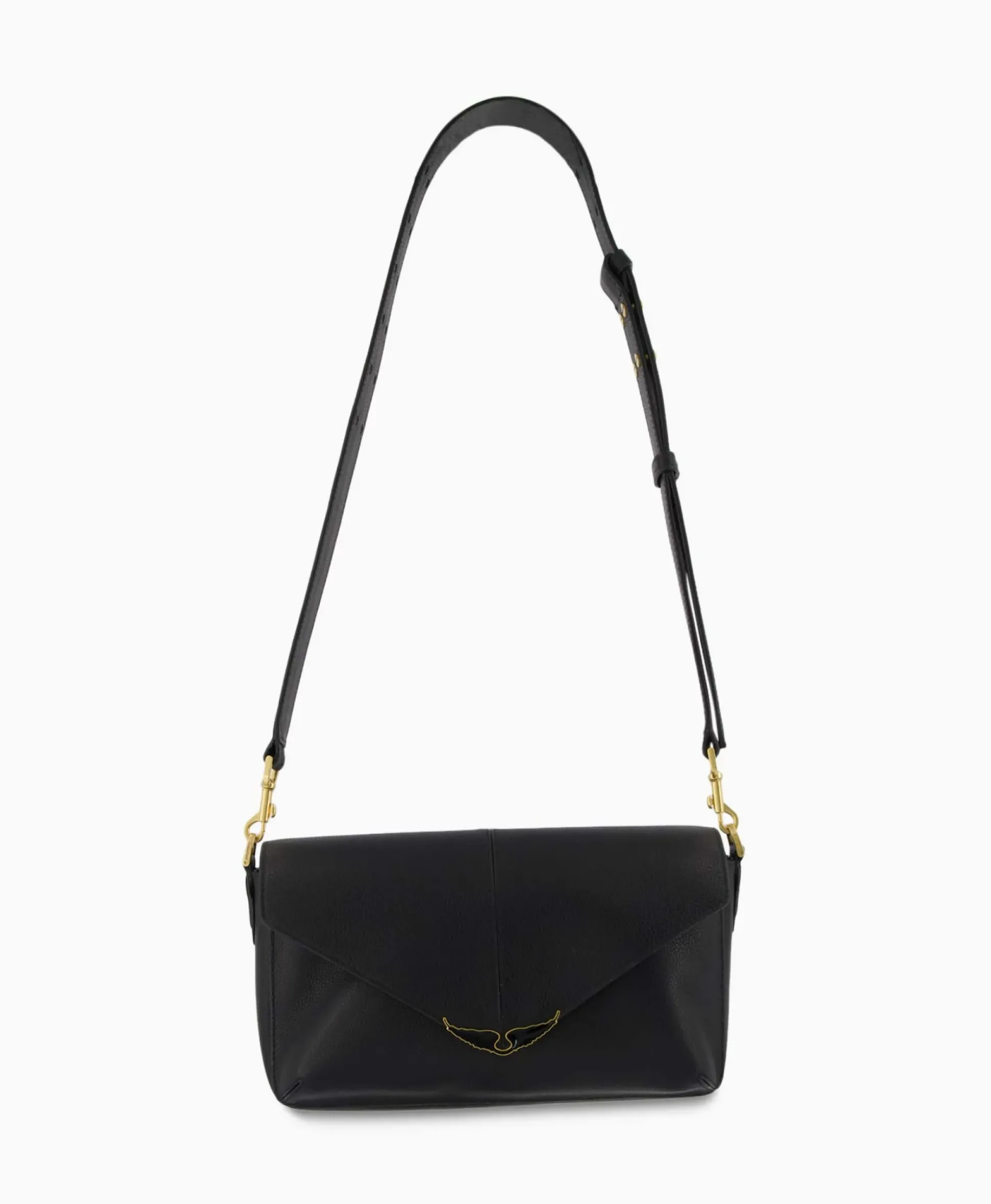 Zadig & Voltaire Crossbody Tas Borderline Daily Grained Leath Zwart
