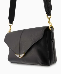Zadig & Voltaire Crossbody Tas Borderline Daily Grained Leath Zwart