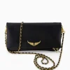 Zadig & Voltaire Crossbody Tas Rock Grained Leather Zwart