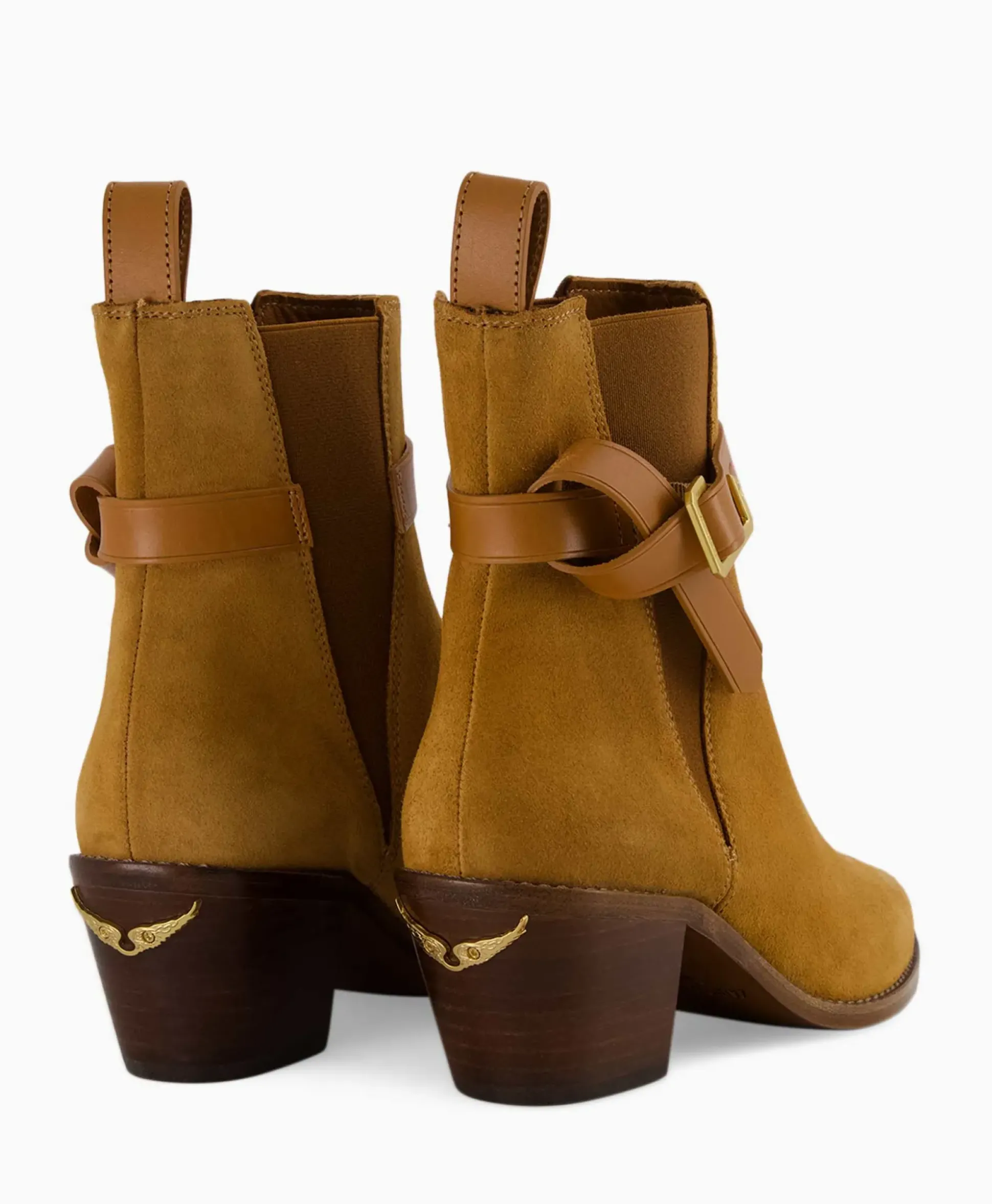 Zadig & Voltaire Enkellaars Tyler Cecilia Suede Bruin