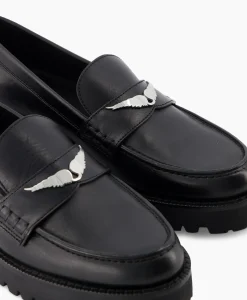 Zadig & Voltaire Loafer Joecassin Semy Shiny Calfskin Zwart