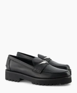 Zadig & Voltaire Loafer Joecassin Semy-Shiny Calfskin Zwart