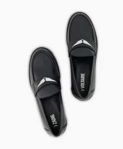 Zadig & Voltaire Loafer Joecassin Semy-Shiny Calfskin Zwart