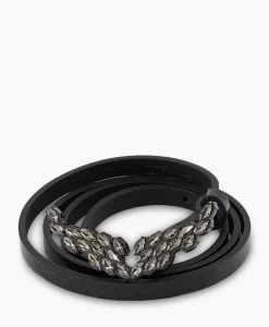 Zadig & Voltaire Riem Rock Glossy Wild + Strass Zwart