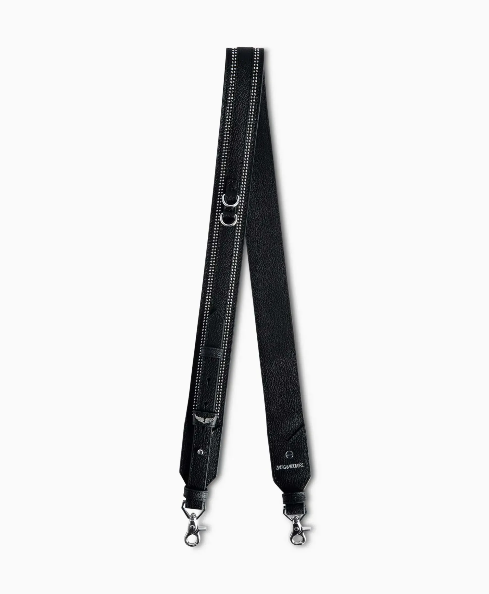 Zadig & Voltaire Riem Strap Adjustable Overstudded Zwart