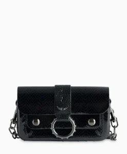 Zadig & Voltaire Schouder / Hand Tas Kate Wallet Glossy Wild Emboss Zwart