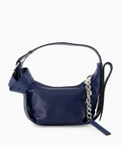 Zadig & Voltaire Schouder / Hand Tas Le Cecilia Xs Leather With Veg Donker Blauw