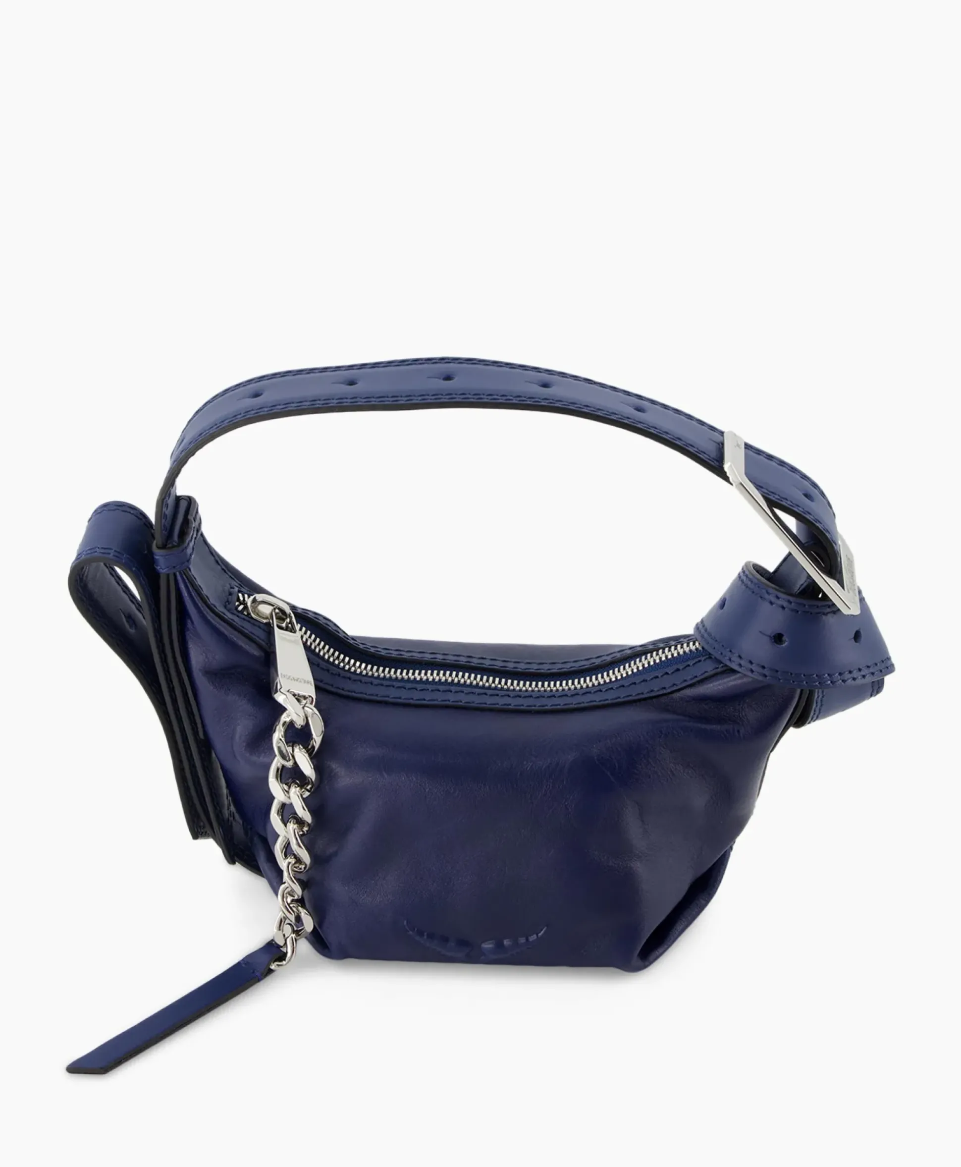 Zadig & Voltaire Schouder / Hand Tas Le Cecilia Xs Leather With Veg Donker Blauw
