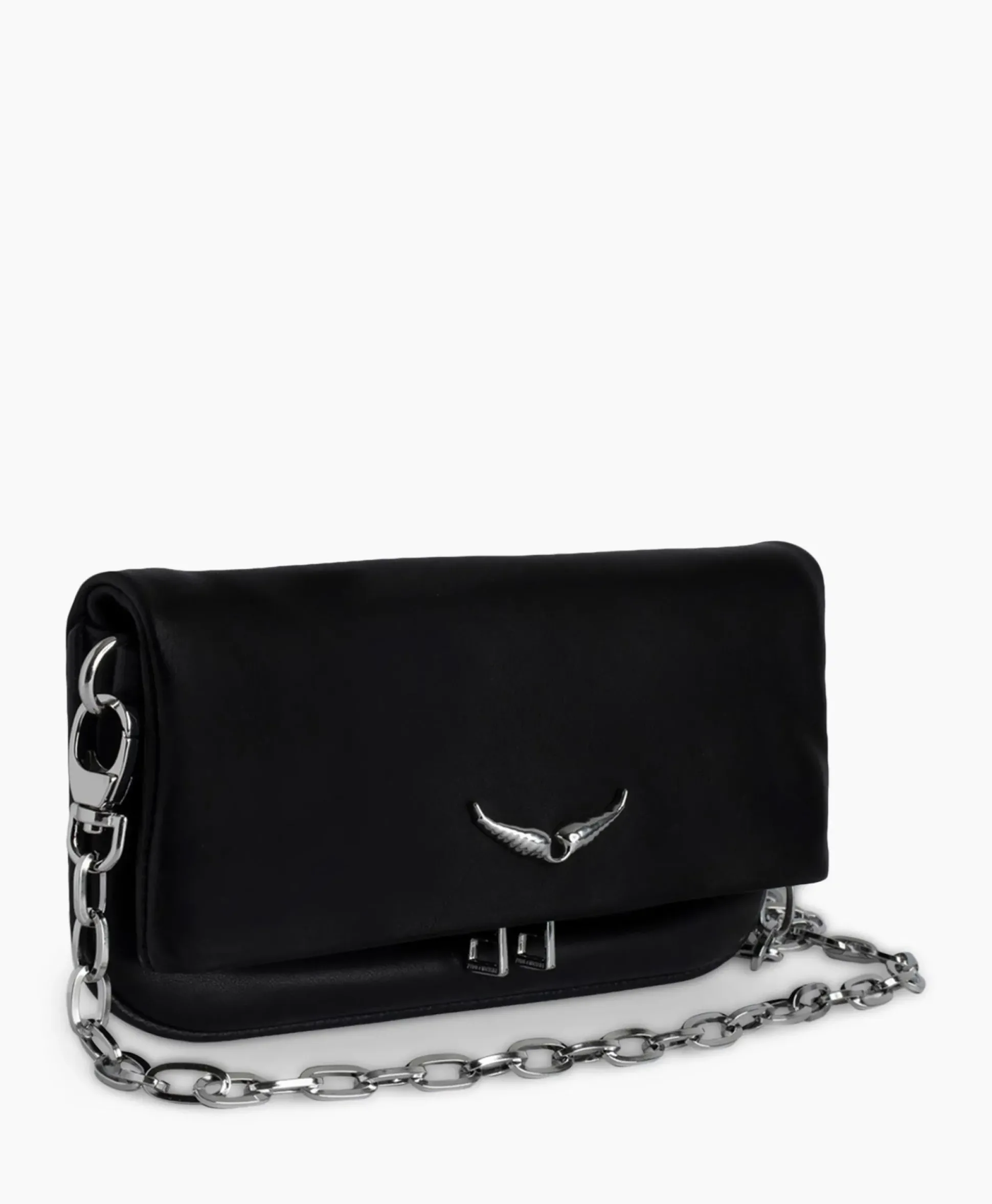 Zadig & Voltaire Schouder / Hand Tas Rock Eternal Smooth Calfskin Zwart