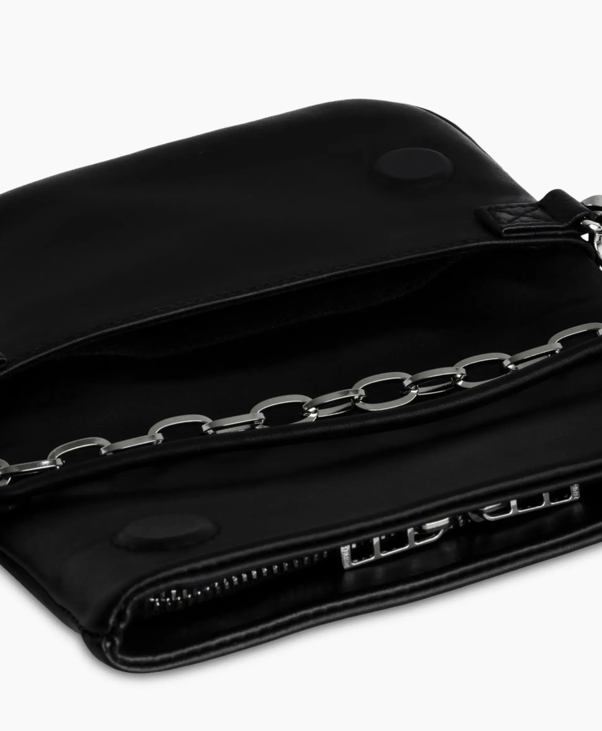 Zadig & Voltaire Schouder / Hand Tas Rock Eternal Smooth Calfskin Zwart