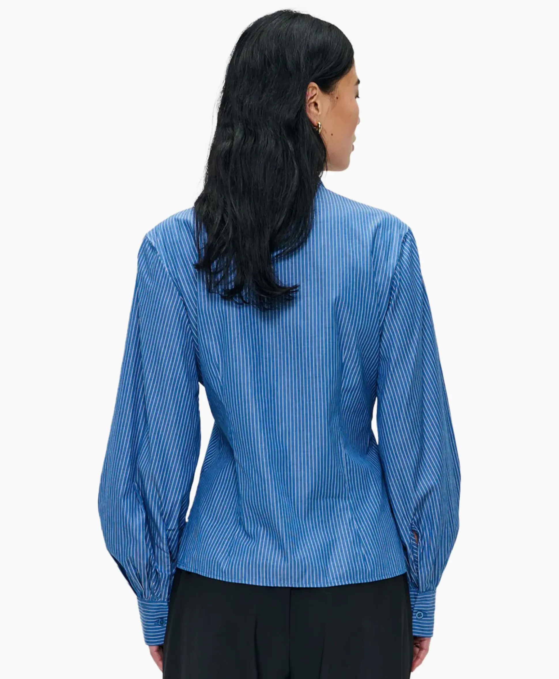 Zenggi Blouse Puff Sleeve Blauw