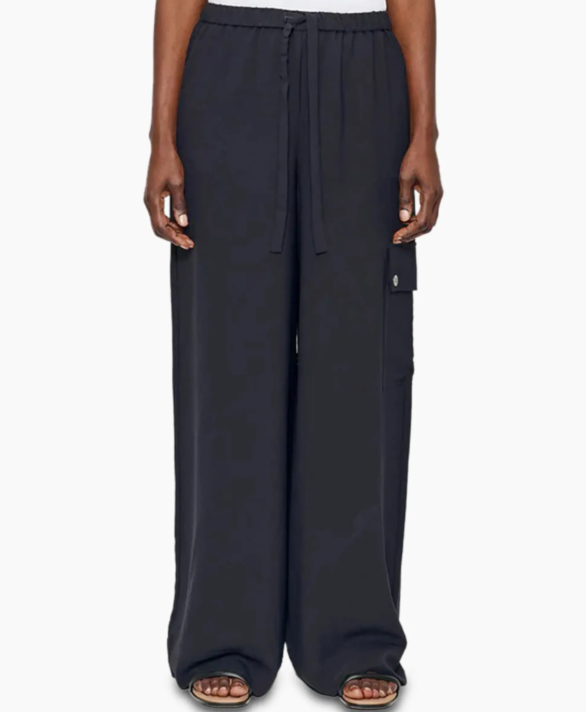 Zenggi Cargobroek Relaxed Donker Blauw