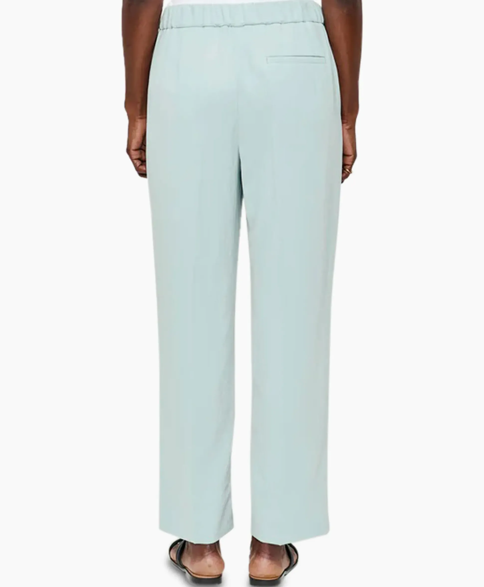 Zenggi Chino Japanese Crepe Relaxed Licht Groen