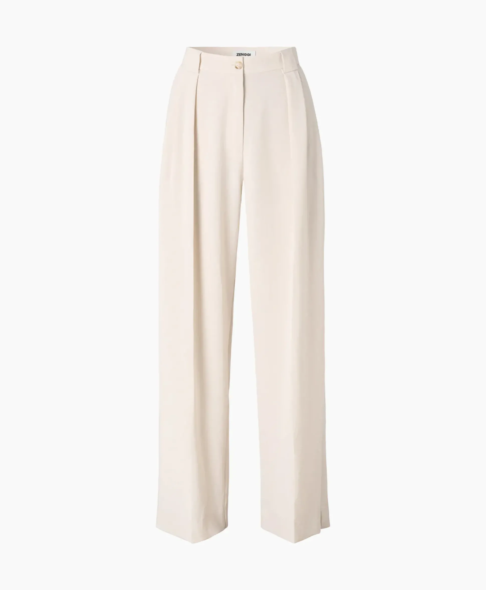 Zenggi Pantalon Wide Pleated Off White