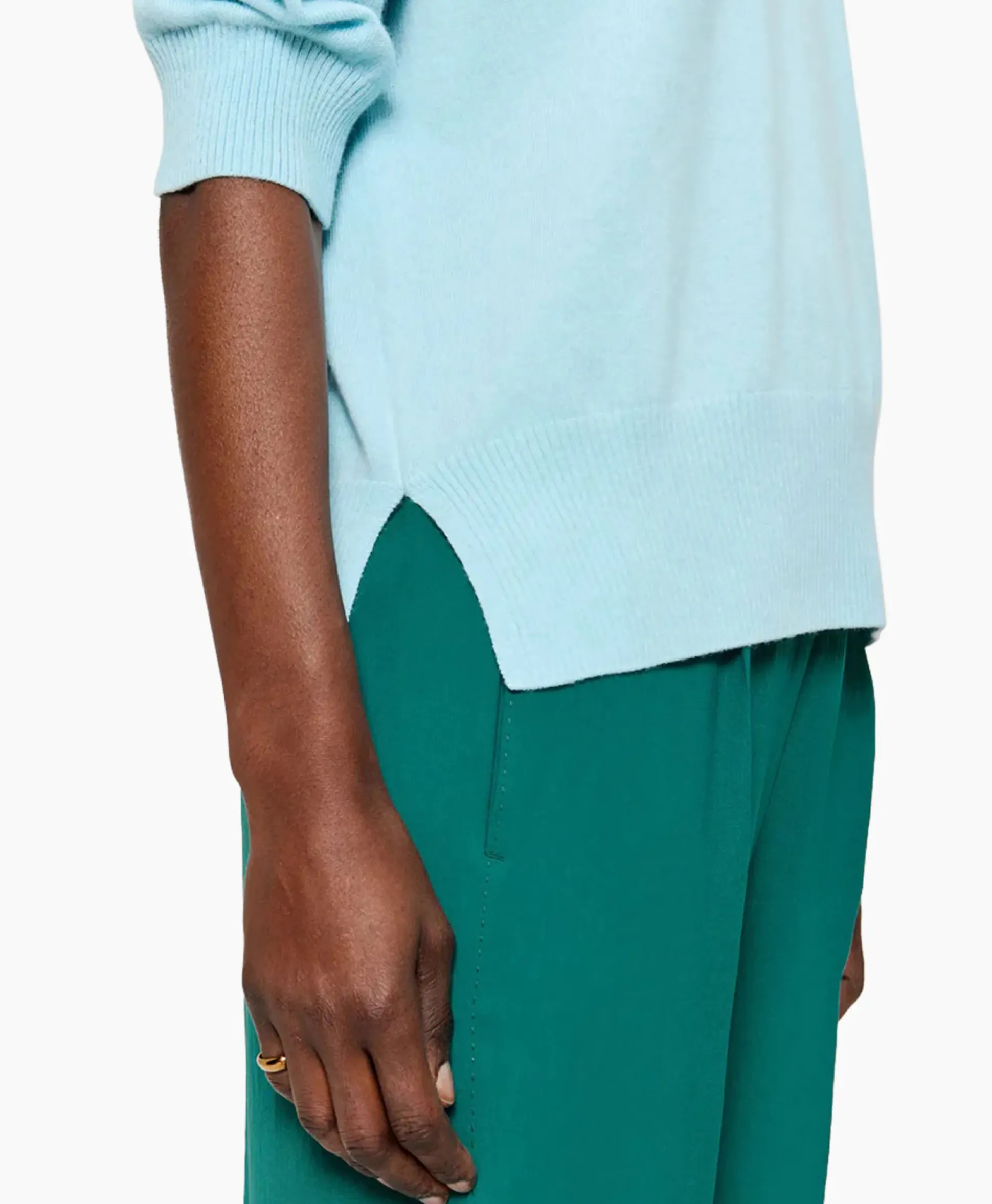 Zenggi Top Relaxed Short Sleeve Aqua